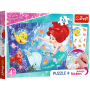 Puzzle Trefl 54el Arielka wśród rybek + naklejki - 2